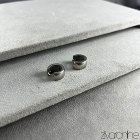 گوشواره زنانه حلقه‌ای نقره ای 20451