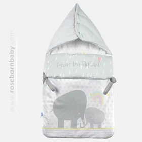 قنداق فرنگی زیپ‌دار رزبرن طرح forever love