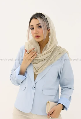 کراپ کت لینن رنگی کد1005298