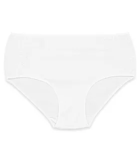 شورت زنانه اسلیپ نخی فاق بلند دانتل دار Neev نیو کد 413 سفید New White
