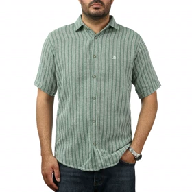 پیراهن آستین کوتاه کنفی مردانه مدل 6111104