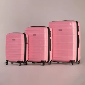 چمدان ماندیرو مدل WB-3X مجموعه 3 عددی (صورتی)