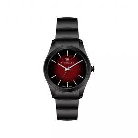 ساعت مچی ویمبرلی زنانه فلزی مشکی صفحه قرمز WB-CS442L-X