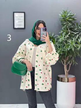 مانتو لینن شومیزی تک جیب