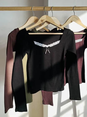 بلوز یقه گیپور