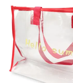کیف استخری شفاف ضد آب طرح Hello Summer کد 15121