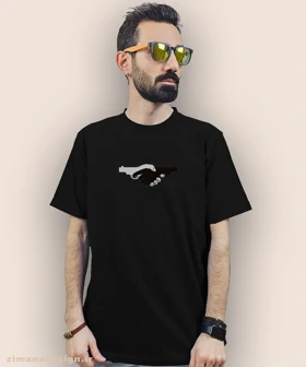 تیشرت مردانه و زنانه طرح دست به تفنگ کد 949