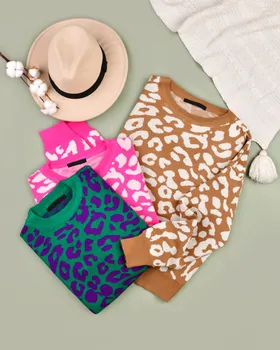 پلیور بافت پلنگی 3