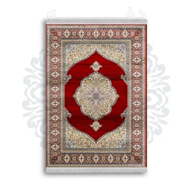 *جدید* فرشینه از جنس پارچه شانل مخمل ترک طرح فانتزی برند دفه کد 638