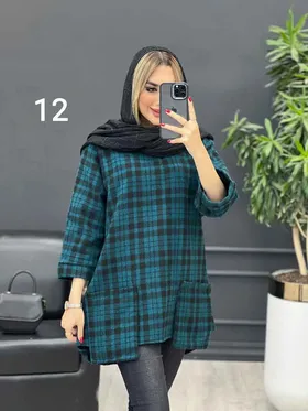 پالتو جلو بسته یقه چاک