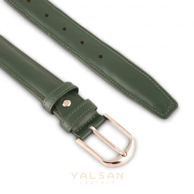 کمربند مردانه چرم یلسان مدل کایا New کد 020-GN (سبز)