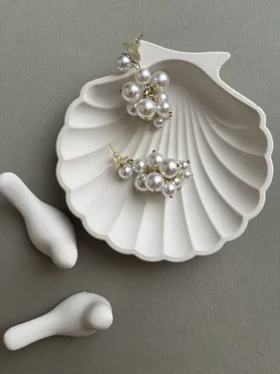 گوشواره مرواریدی انگوری