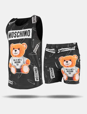 ست رکابی و شلوارک مردانه Moschino