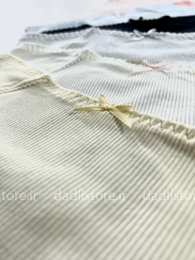 شورتکس قاعدگی نخی طرح فانتزی کبریتی پاپیون دار