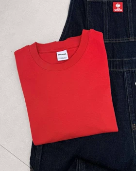 تیشرت اسلیم قرمز BERSHKA🌶
