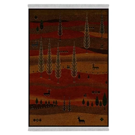 فرشینه از جنس پارچه هازان مخمل ترک طرح سنتی و مدرن برند دفه کد DHL62