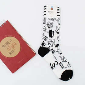 جوراب زنانه طرح فانتزی – نخ پنبه درجه یک