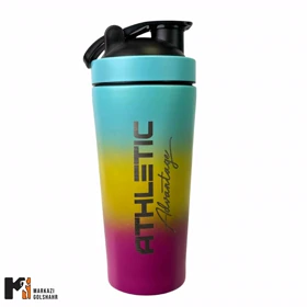 شیکر استیل ATHLETIC پره پلاستیکی کد 7501 (آبرنگی)