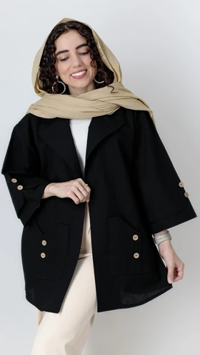 مانتو دو جیب قد 80