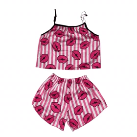 ست تاپ و شلوارک طرح بوسه 191