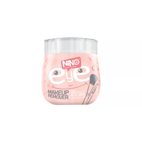 دستمال مرطوب پاک‌کننده آرایش دور چشم نینو مدل کمرباریک مناسب پوست حساس قوطی 182 گرم