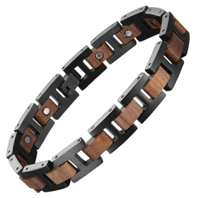 دستبند مغناطیسی مگنت آریکس wooden7 مدل u-10024