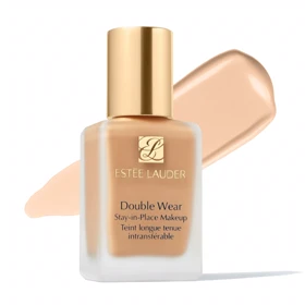 کرم پودر استیکی صورت استی لادر مدل Double Wear رنگ Bone شماره 1W1 مناسب انواع پوست حجم 30 میلی‌لیتر