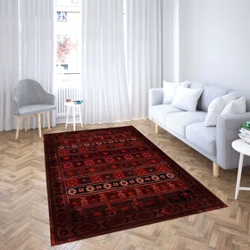 روفرشی کشدار پارچه هازان مخمل ترک طرح سنتی و مدرن برند دفه کد ULNGMO 1309