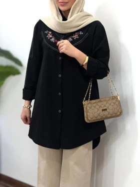 مانتو گلدوزی آیسو ساحل