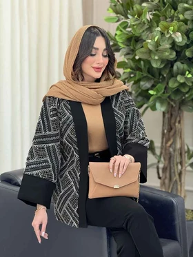 مانتو پولک دوزی زمرد