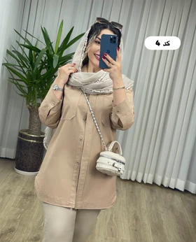 مانتو شومیزی لینن کد 2147