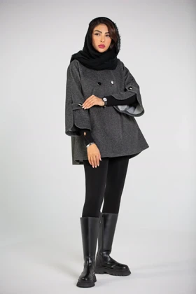 پالتو یقه ایستاده 6 دکمه