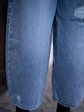 شلوارجین زنانه مدل بارل قد 90 شناسه71195