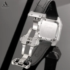 ساعت زنانه کارتیه سانتوس کرنوگراف Cartier Santos 100 Diamond SKW
