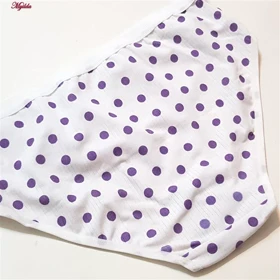 شورت زنانه بهار مدل خال‌خالی بنفش کد 5029