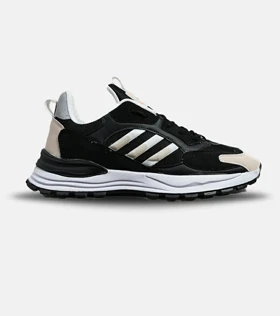 کفش کتانی مردانه مشکی سفید کرم ADIDAS boost