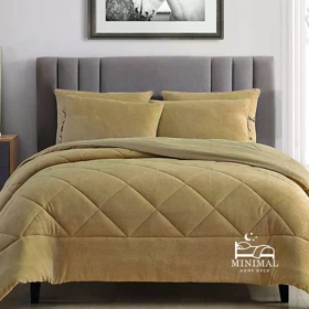 روتختی مینیمال کتان مخمل طرح لوزی