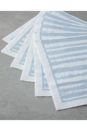 دستمال مهمانی 20 عددی English Home مدل Coastal Stripe - آبی