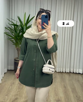 مانتو شومیزی لینن کد 2147