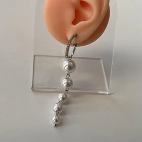 گوشواره مرواریدی ساده آویز