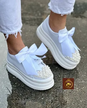 ونس لژدرار بندی سه کش مرواریدی زنانه