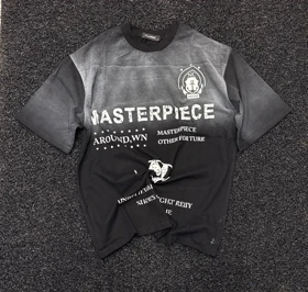 تیشرت مردانه مسترپیس با طرح چاپی انکر پارچه ماکان دو رنگ سفید و مشکی