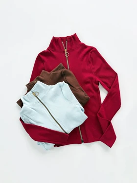 بلور کبریتی یقه ایستاده تمام زیب