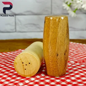 نمکپاش استوانه بلند چوبی