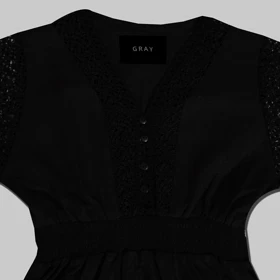 گری پیراهن روزمره black rock dress