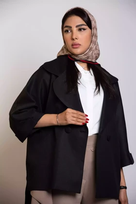 مانتو کتان کجراه سارینا