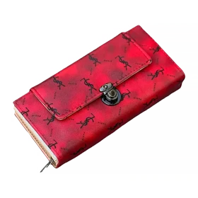 کیف پول زنانه و دخترانه ایوسن لورن YVES SAINT LAURENT مدل YSL287-6 (قرمز)