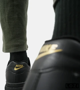 کفش کتانی مردانه و زنانه مشکی کرم نایک NIKE AIR FORCE مدل 2140