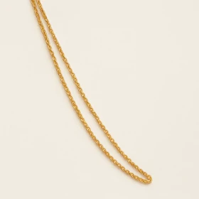 زنجیر استیل طلایی زنانه مدل ساده کلاسیک – Xuping