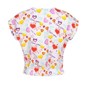 ست نیم‌تنه آستین کوتاه و شلوارک راحتی زنانه مدل AM042